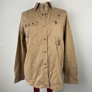 EUC Lauren Ralph Lauren Womens Traditional Sport Fly Fishing Shirt Size M
